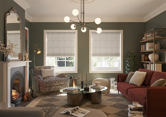 Memphis, Latte - Motorised Roman Blind - Image 8